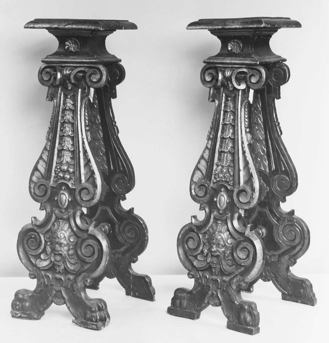 Pedestal (one of a pair) — Unknown