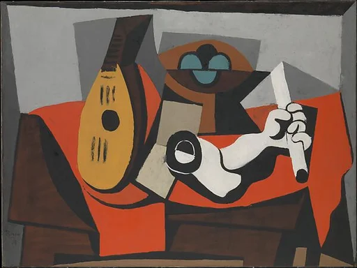 Mandolin, Fruit Bowl, and Plaster Arm