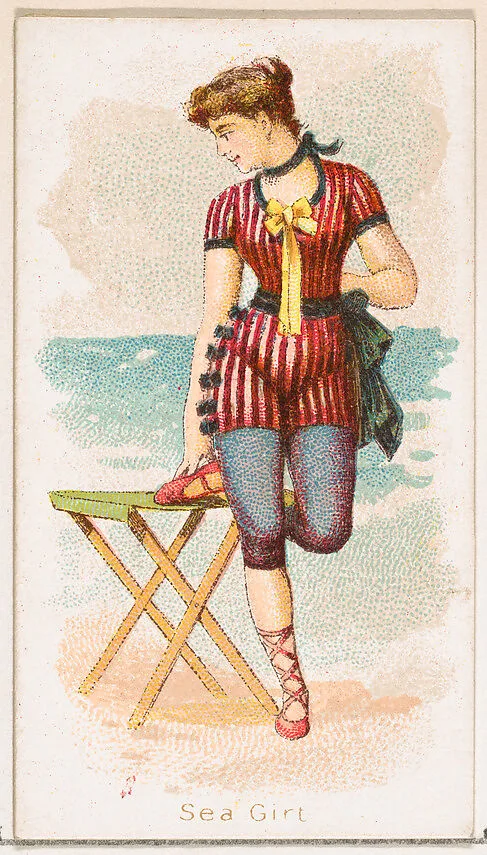 Sea Girt, from the Fancy Bathers series (N187) issued by Wm. S. Kimball & Co. — William S. Kimball & Company