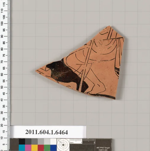 Terracotta fragment of a kylix (drinking cup)