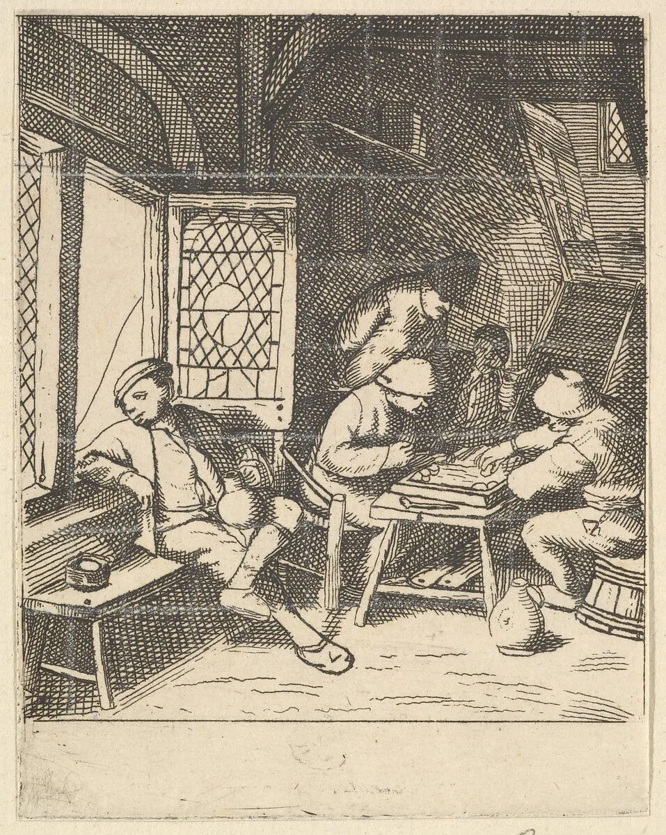 Tric Trac Players — Adriaen van Ostade