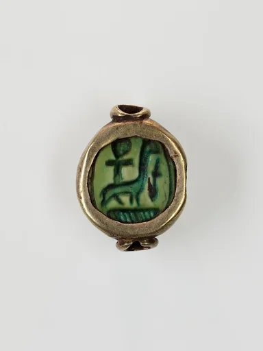 Scarab Set in a Ring Bezel
