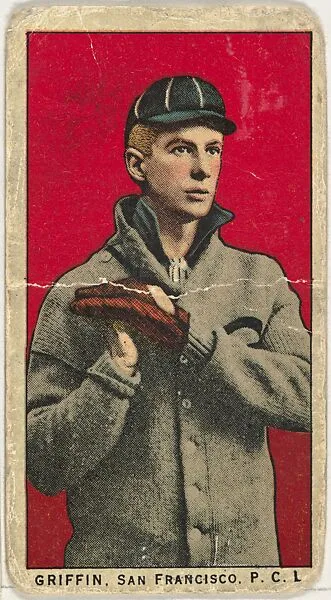 Griffin, San Francisco, Pacific Coast League, from the "Obak Baseball Players" set (T212), issued by the American Tobacco Company to promote Obak Mouthpiece Cigarettes — American Tobacco Company