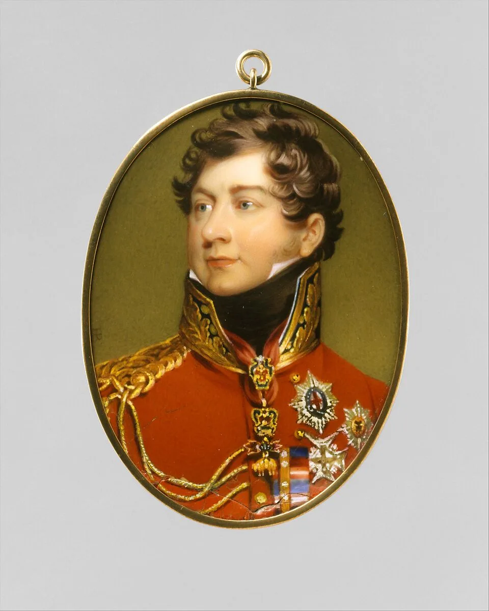 George IV (1762–1830) as Prince Regent, after Lawrence — Henry Bone