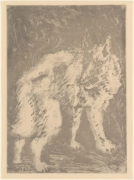 Wolf, from ¦Picasso: Original Etchings for the Texts of Buffon¦ — Pablo Picasso|Roger Lacourière|Martin Fabiani, Paris