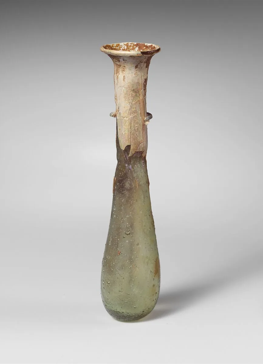 Glass perfume bottle — Unknown