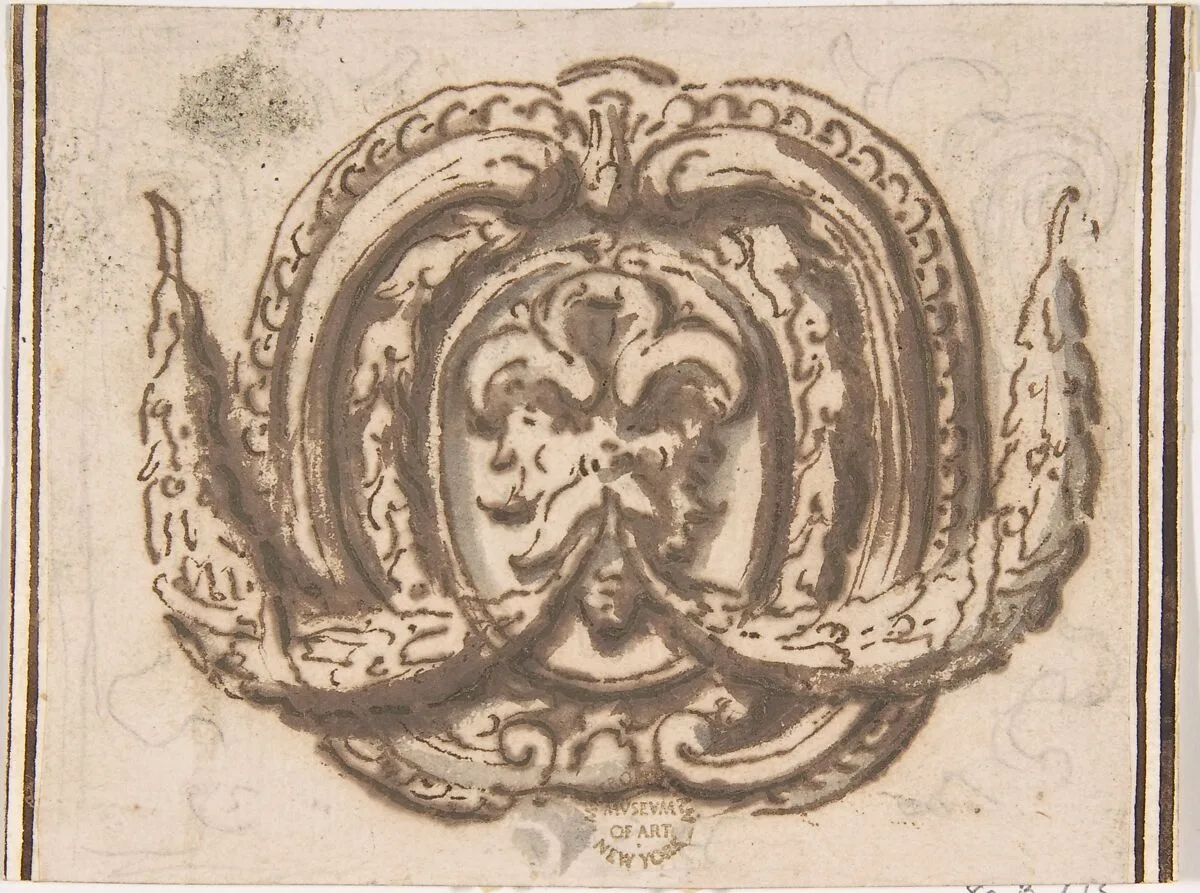 Ornament for Cartouche — Anonymous, Italian, 16th century