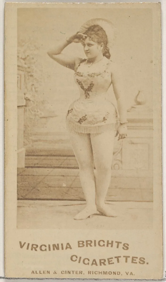 From the Actors and Actresses series (N45, Type 5) for Virginia Brights Cigarettes — Allen & Ginter