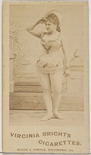 From the Actors and Actresses series (N45, Type 5) for Virginia Brights Cigarettes