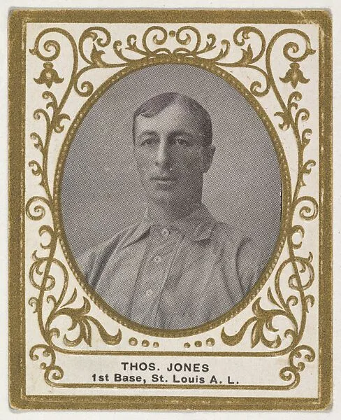 Thomas Jones, 1st Base, St. Louis, American League, from the Baseball Players (Ramlys) series (T204) issued by the Mentor Company to promote Ramly and T.T.T. Turkish Cigarettes — Carl Homer Studios, Boston|Mentor Company, Boston