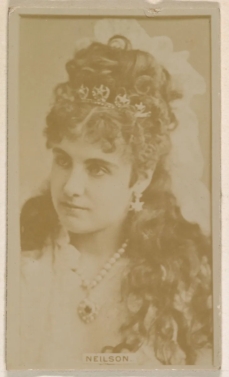 Miss Neilson, from the Actresses series (N245) issued by Kinney Brothers to promote Sweet Caporal Cigarettes — Kinney Brothers Tobacco Company