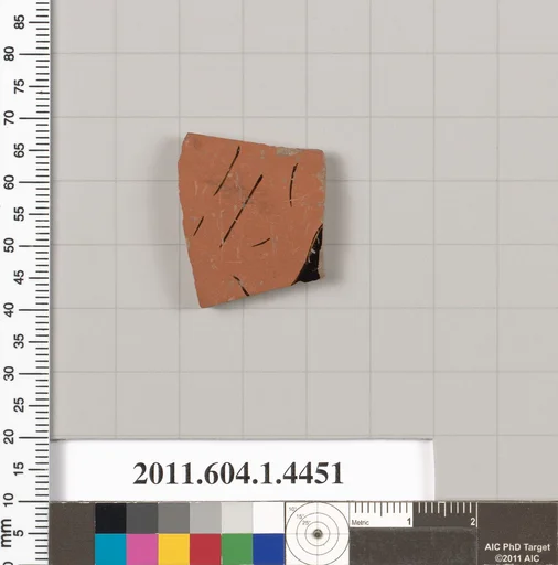 Terracotta fragment of a kylix (drinking cup)