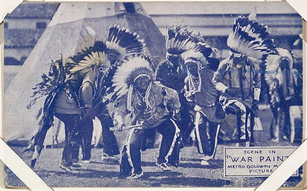 Scene in "War Paint" from Western Stars or Scenes Exhibit Cards series (W412) — Unknown