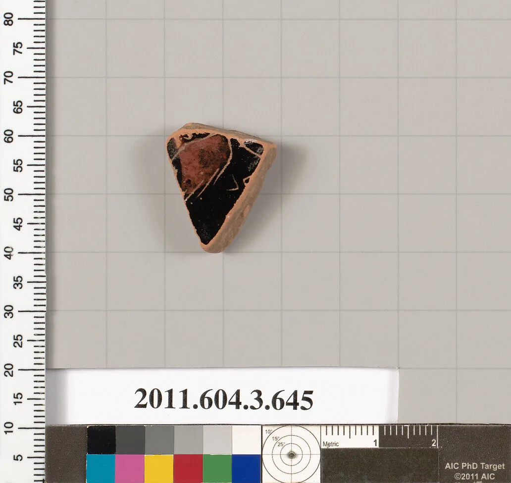 Terracotta fragment of a column-krater (bowl for mixing wine and water)? — Unknown