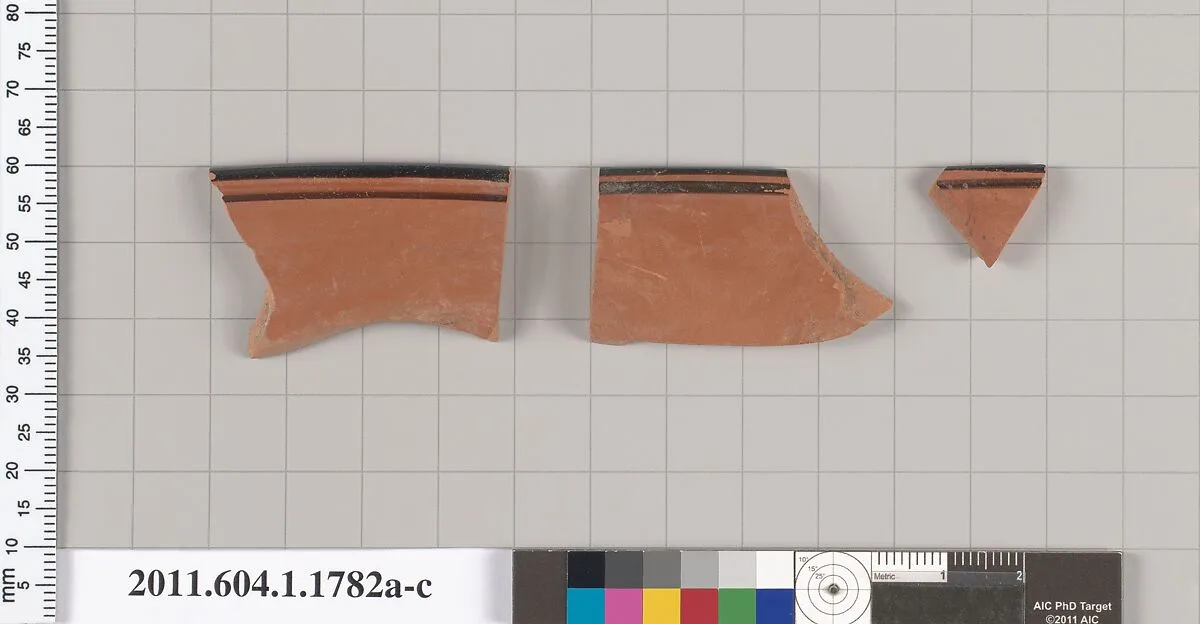 Terracotta rim fragments of kylikes(drinking cups) — Unknown