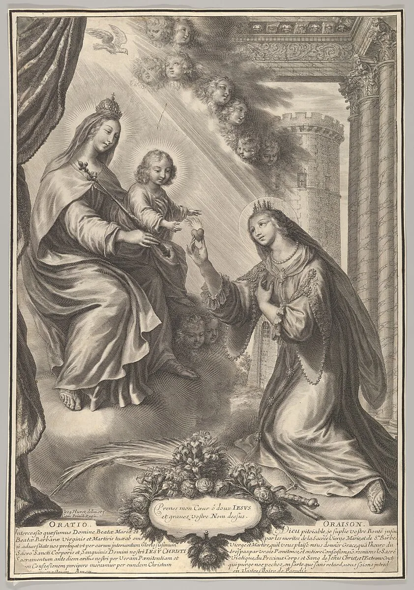 St. Barbara Before the Virgin and Child — Grégoire Huret
