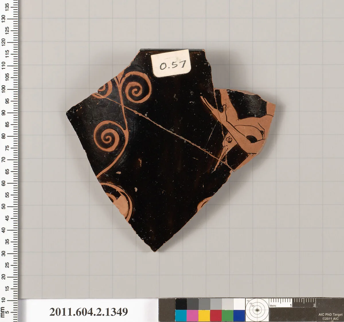 Terracotta fragment of a skyphos (deep drinking cup) — Unknown