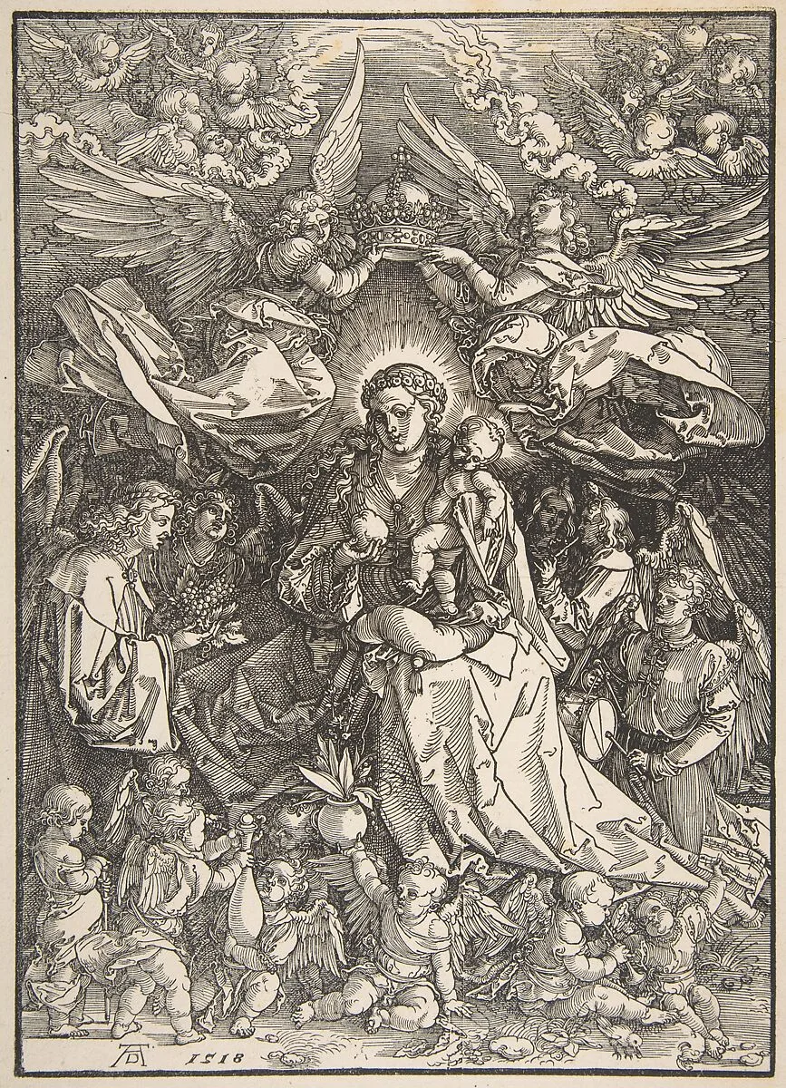 The Virgin Surrounded by Many Angels — Albrecht Dürer