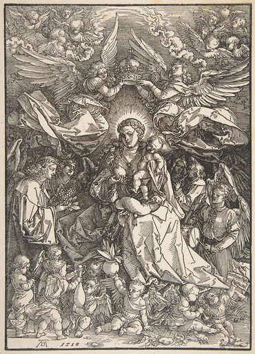 The Virgin Surrounded by Many Angels