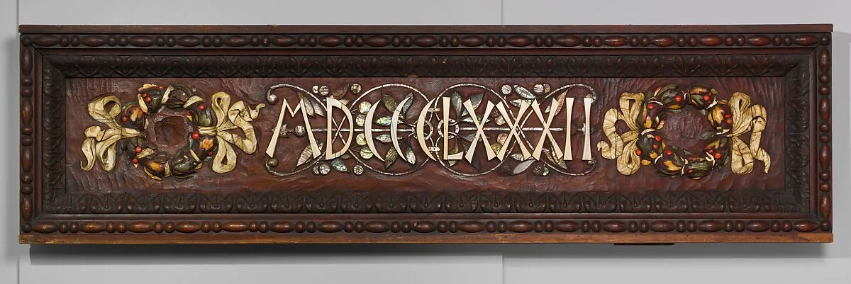 Vanderbilt Mantelpiece date panel — Augustus Saint-Gaudens