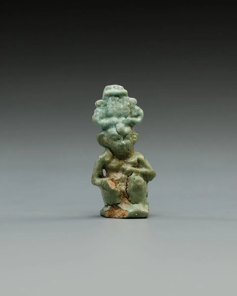 Squatting Harpokrates with hemhem and flail — Unknown