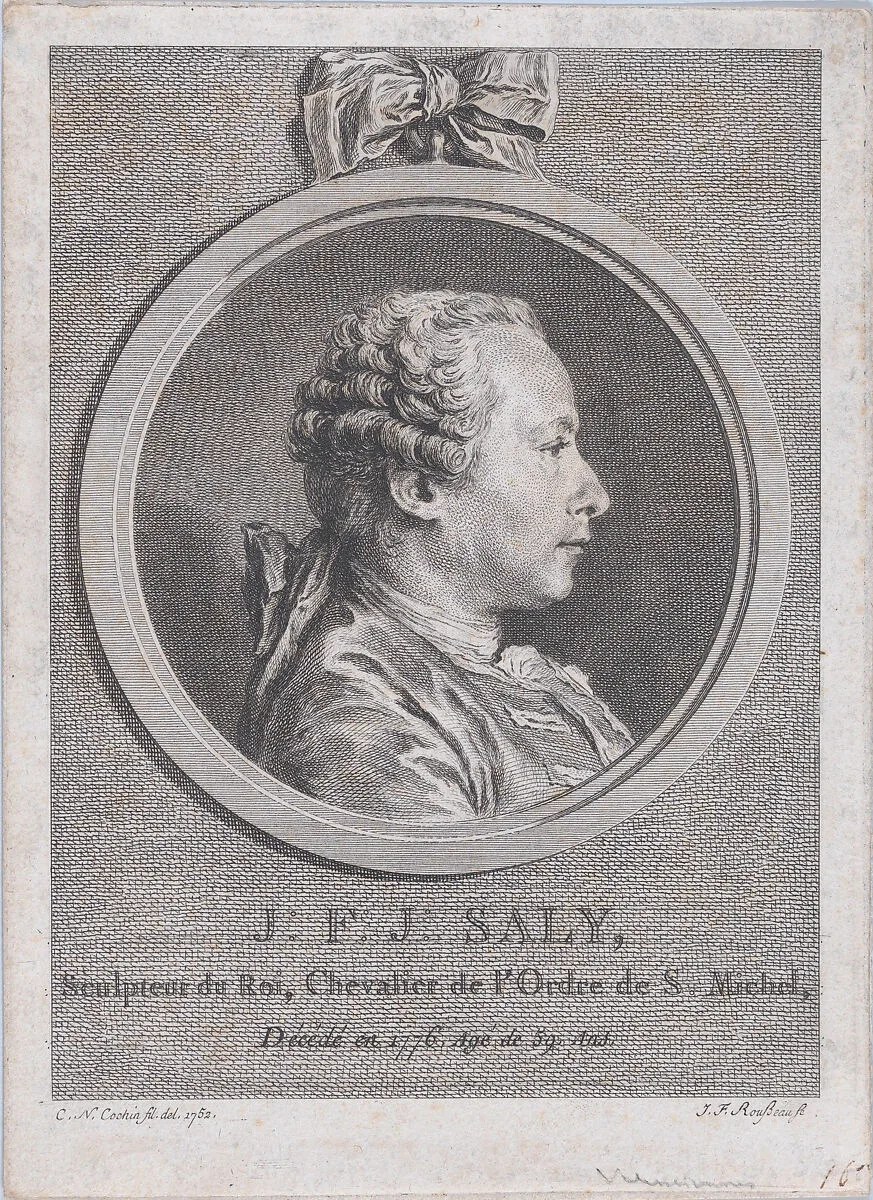 Portrait of Saly — Jean François Rousseau|Charles Nicolas Cochin II|Jacques François Joseph Saly