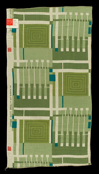 Sample, Design 102, Printed Linen — Frank Lloyd Wright|F. Schumacher & Co.