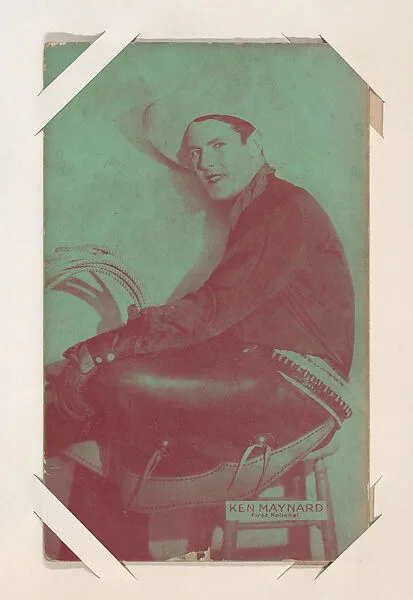 Ken Maynard from Western Stars or Scenes Exhibit Cards series (W412) — Unknown