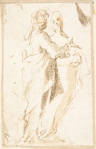 Two Standing Figures