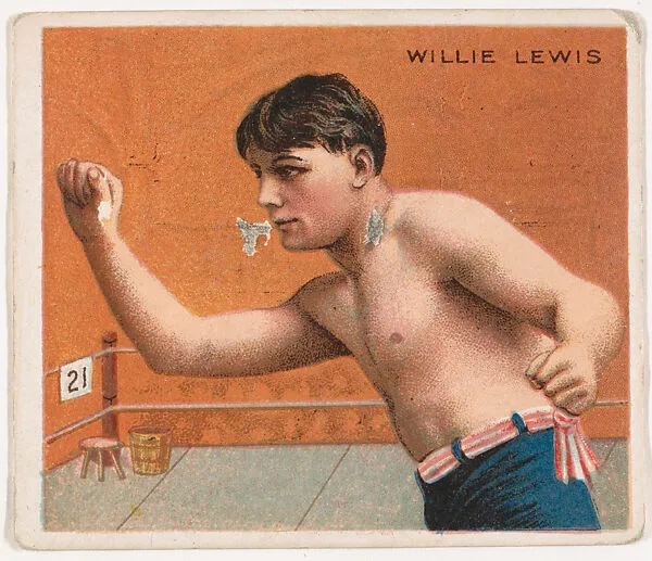 Willie Lewis, Boxing, from Mecca & Hassan Champion Athlete and Prize Fighter collection, 1910 — Mecca Cigarettes