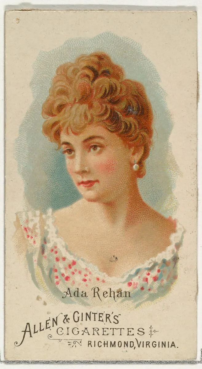 Ada Rehan, from World's Beauties, Series 1 (N26) for Allen & Ginter Cigarettes — Allen & Ginter