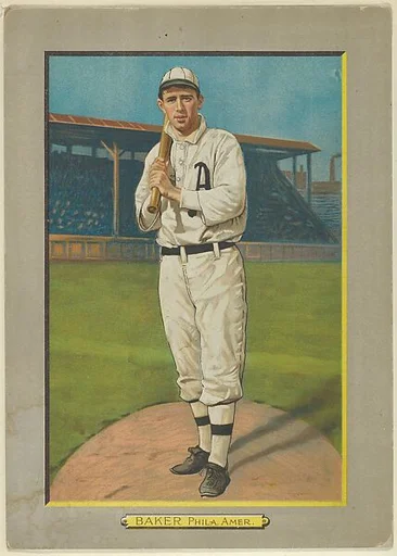 Frank Baker, Third Baseman, Philadelphia Athletics (American League), from Turkey Red Cabinets (T3)