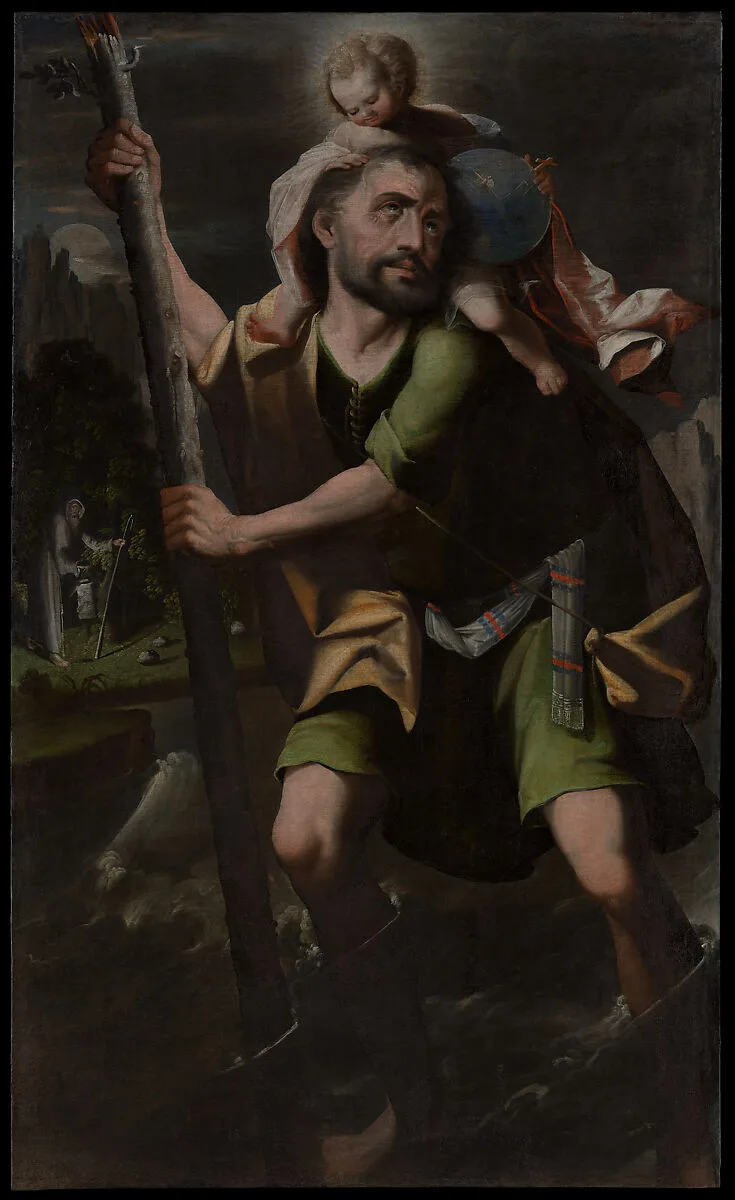 Saint Christopher — Melchor Pérez Holguin