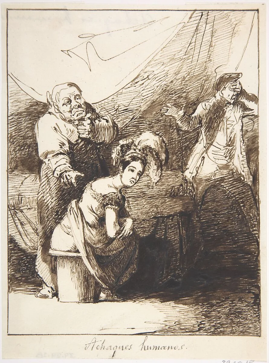 Human Ailments ("Achaques humanos") — Leonardo Alenza y Nieto