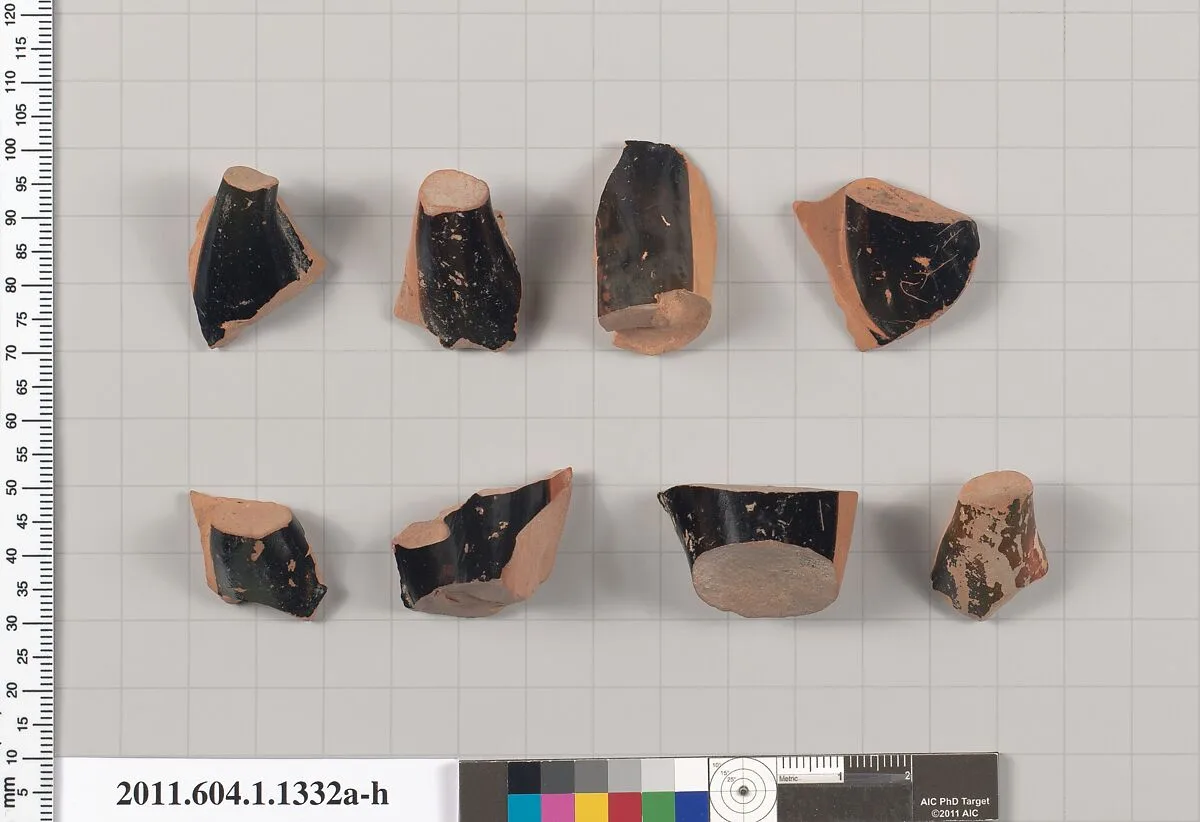 Terracotta fragments of kylikes (drinking cups) — Unknown