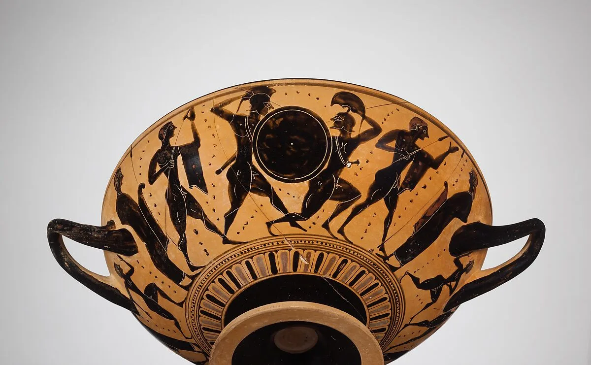 Terracotta kylix (drinking cup) — Painter of New York 06.1021.154