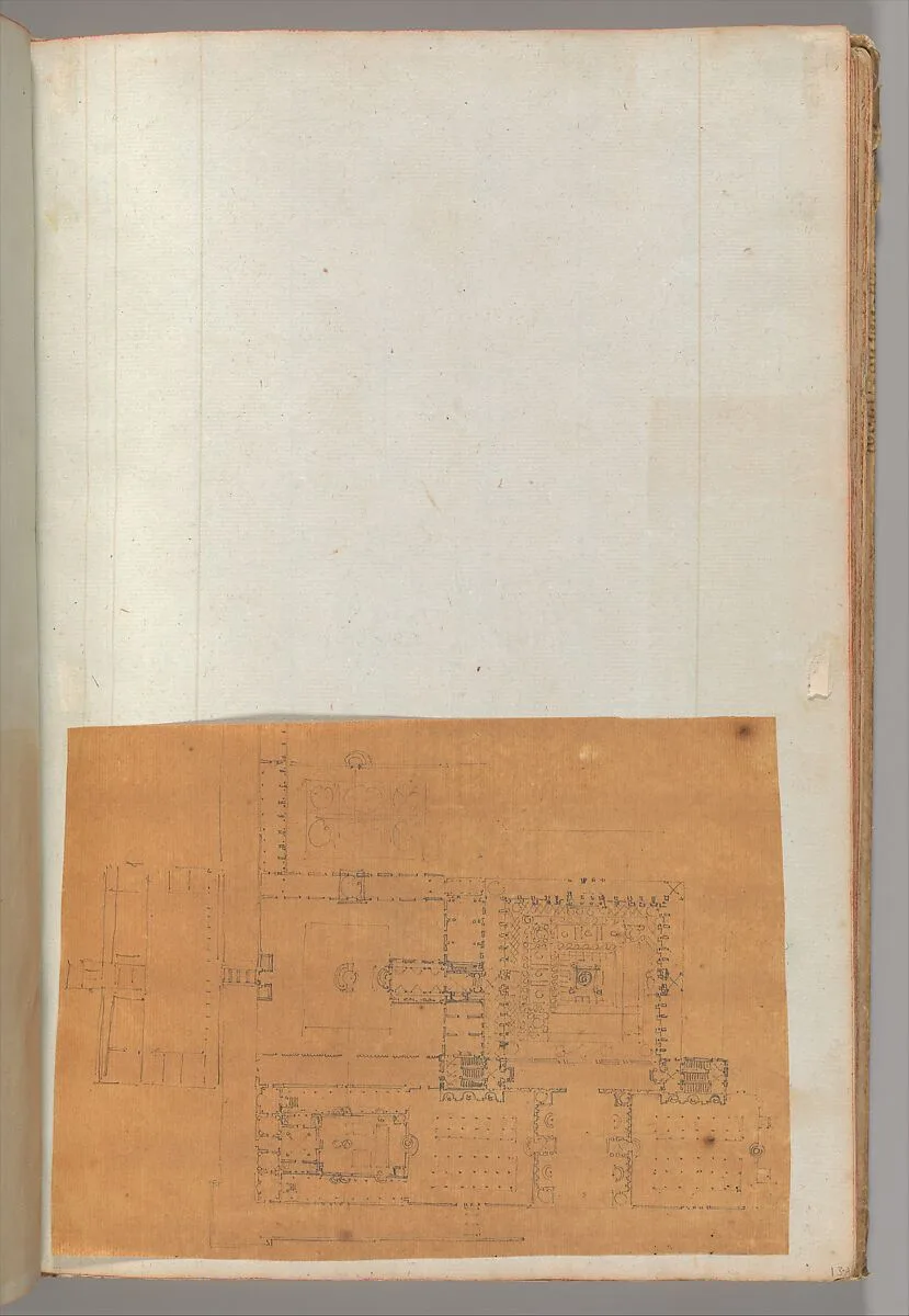 Page from a Scrapbook containing Drawings and Several Prints of Architecture, Interiors, Furniture and Other Objects — Charles Percier|Pierre François Léonard Fontaine