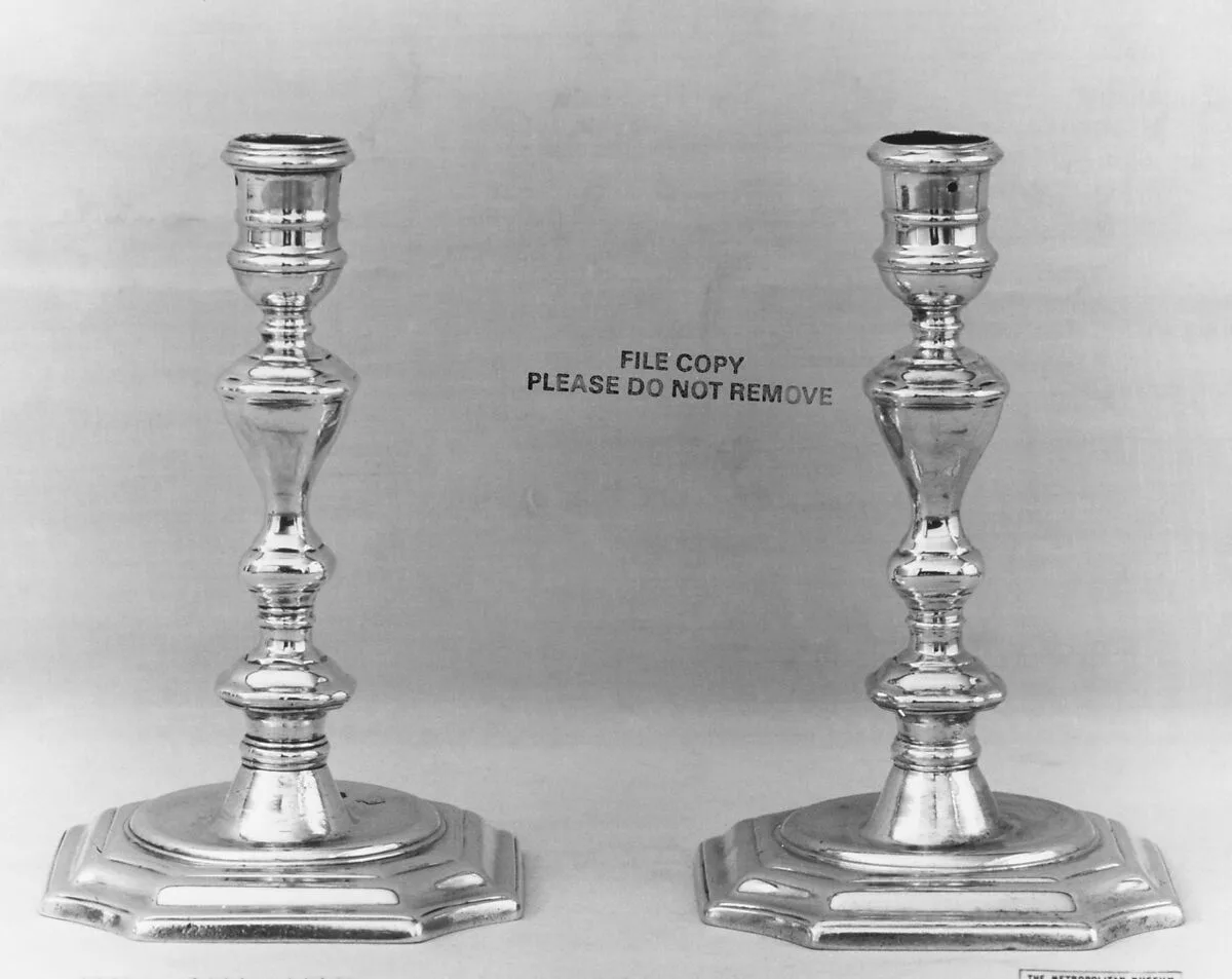 Pair of candlesticks — John Clifton Sr.