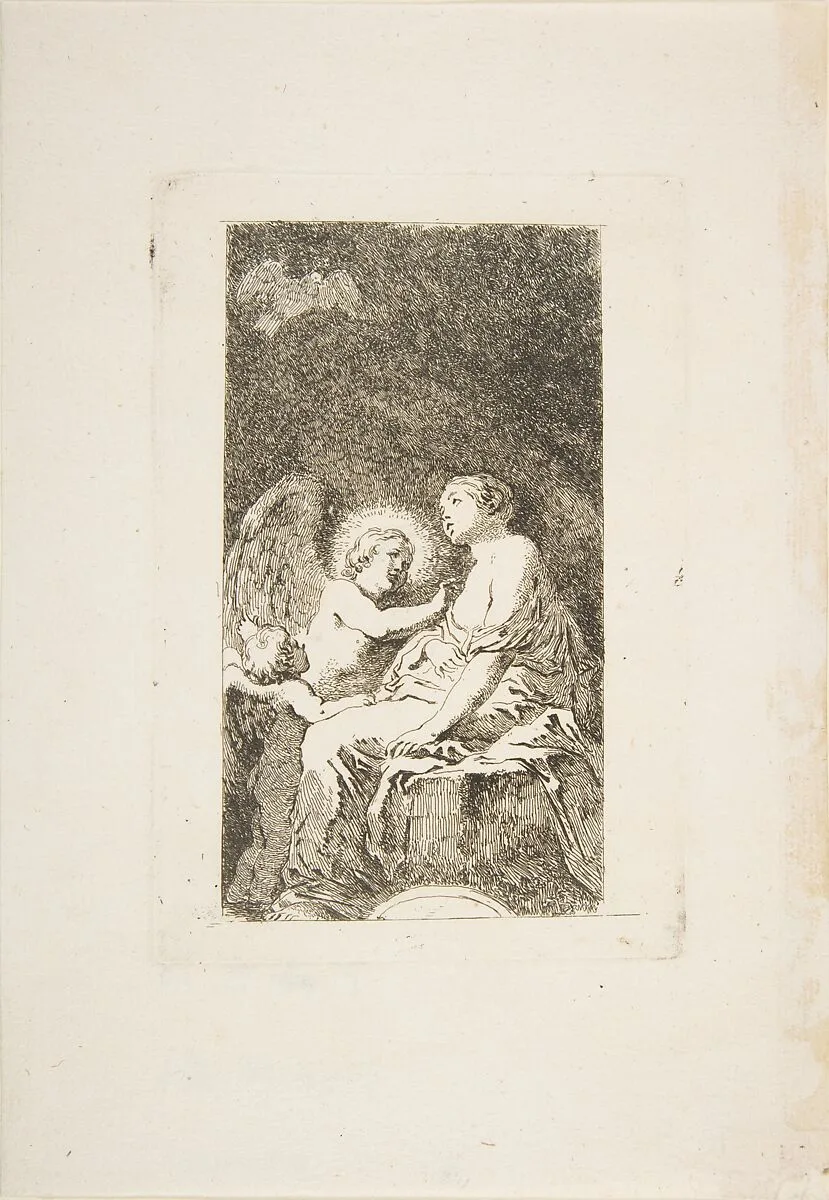 Saint Catherine of Alexandria — Jean Honoré Fragonard|Mattia Preti (Il Cavalier Calabrese)