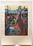 Untitled (Horse Cart/Brooklyn Bridge) — Ludwig Bemelmans