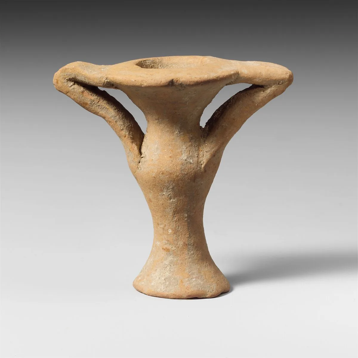 Terracotta miniature jar with two handles — Unknown