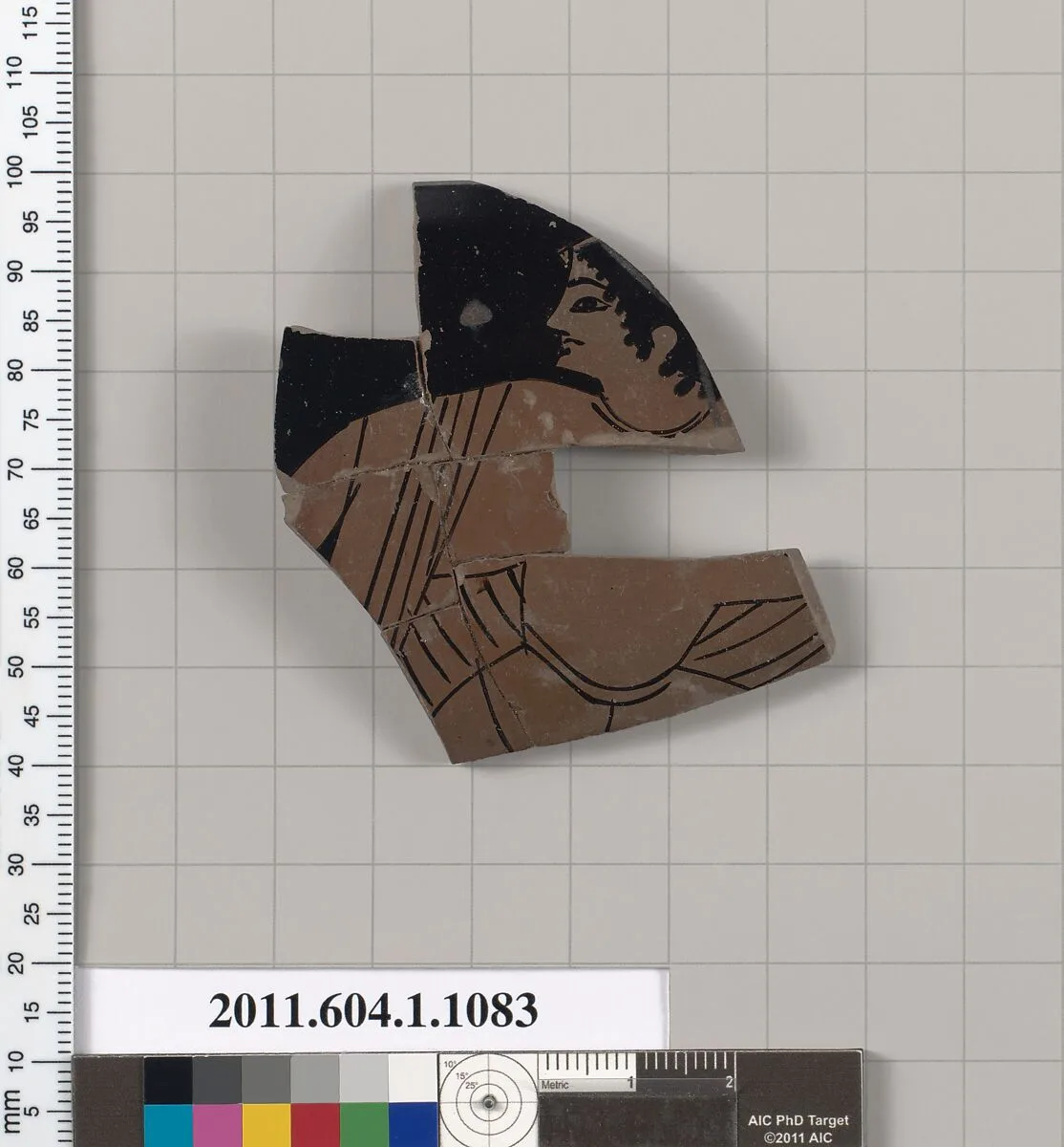 Terracotta fragment of a kylix (drinking cup) — Unknown