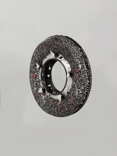 "Dirty Words (Inspired by George Bush)" Bracelet from the "Aluminum Three Ways" Series