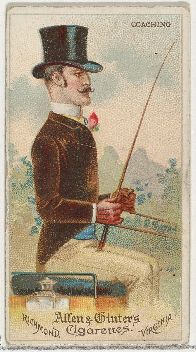 Coaching, from World's Dudes series (N31) for Allen & Ginter Cigarettes — Allen & Ginter