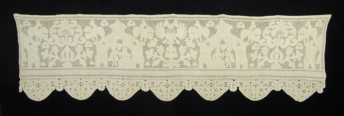Bed curtain border — Unknown