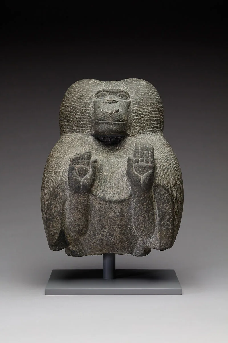 Statuette depicting a worshipping baboon — Unknown