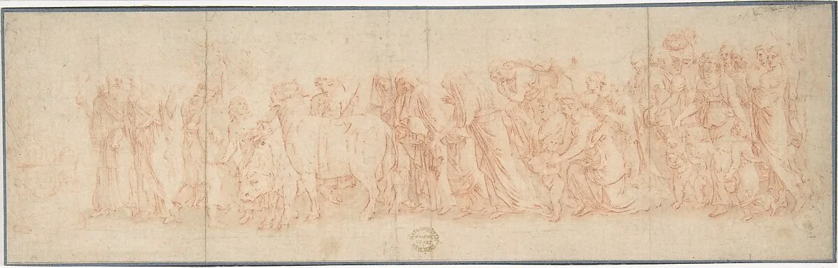 Sacrificial Procession — Anonymous, French, 17th century