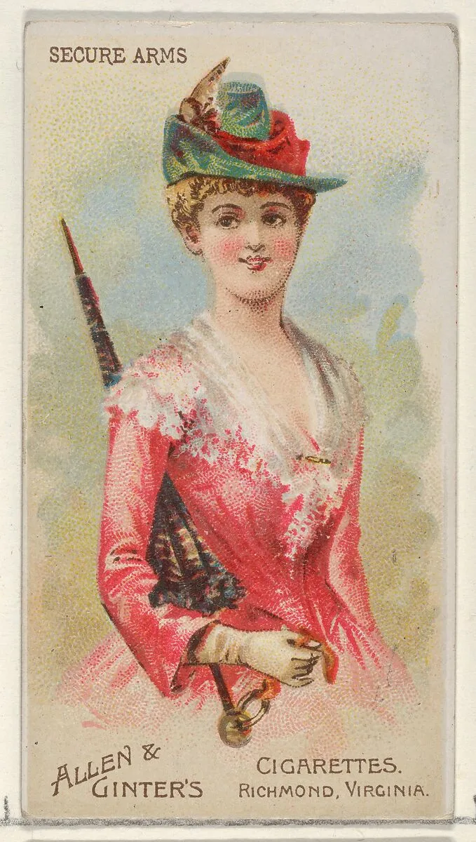Secure Arms, from the Parasol Drills series (N18) for Allen & Ginter Cigarettes Brands — Allen & Ginter|Schumacher & Ettlinger