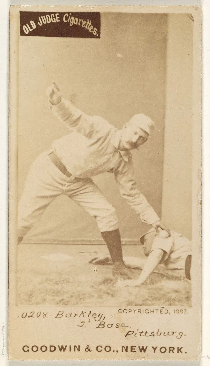 Sam Barkley, 2nd Base, Pittsburgh, from the Old Judge series (N172) for Old Judge Cigarettes — Goodwin & Company