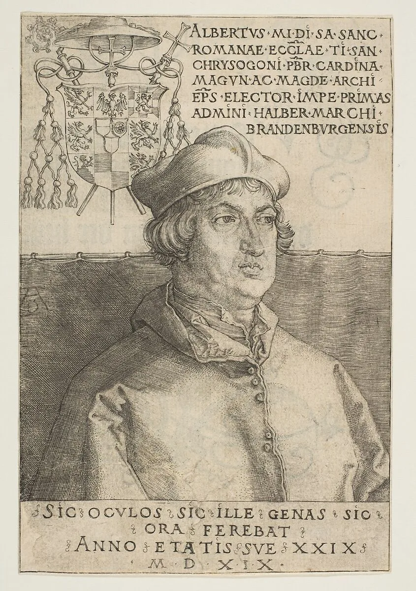 Cardinal Albrecht of Brandenburg — Albrecht Dürer|Cardinal Albrecht of Brandenburg